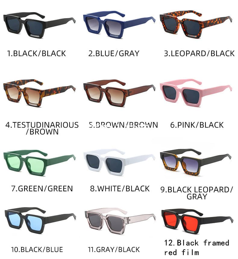 Minimalist And Versatile European And American Thick Frame Sunglasses 33