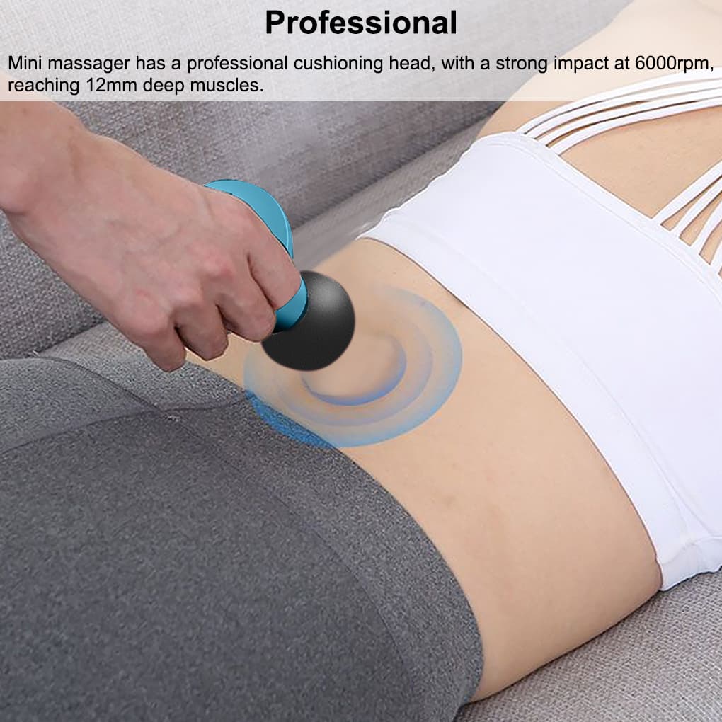 Muscle Massage Mini Pocket Electric Fascia Massage Back Neck Massager Gun For Body Deep Relief Pain Slimming Fascial Tool 6