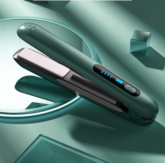 Wireless Hair Straightener Flat Iron Mini 2 IN 1 Roller USB 5000mAh Max 200 Degree Portable Cordless Curler 4 Levels Dry And Wet Uses 8