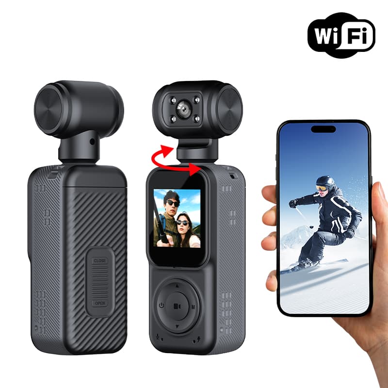 Panoramic Sports Camera Handheld DV Outdoor HD 4K Dual Lens Cycling Recorder Camera 5