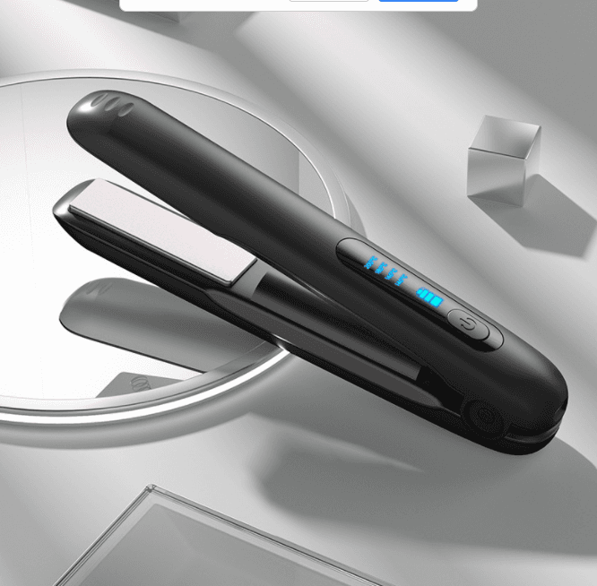 Wireless Hair Straightener Flat Iron Mini 2 IN 1 Roller USB 5000mAh Max 200 Degree Portable Cordless Curler 4 Levels Dry And Wet Uses 11