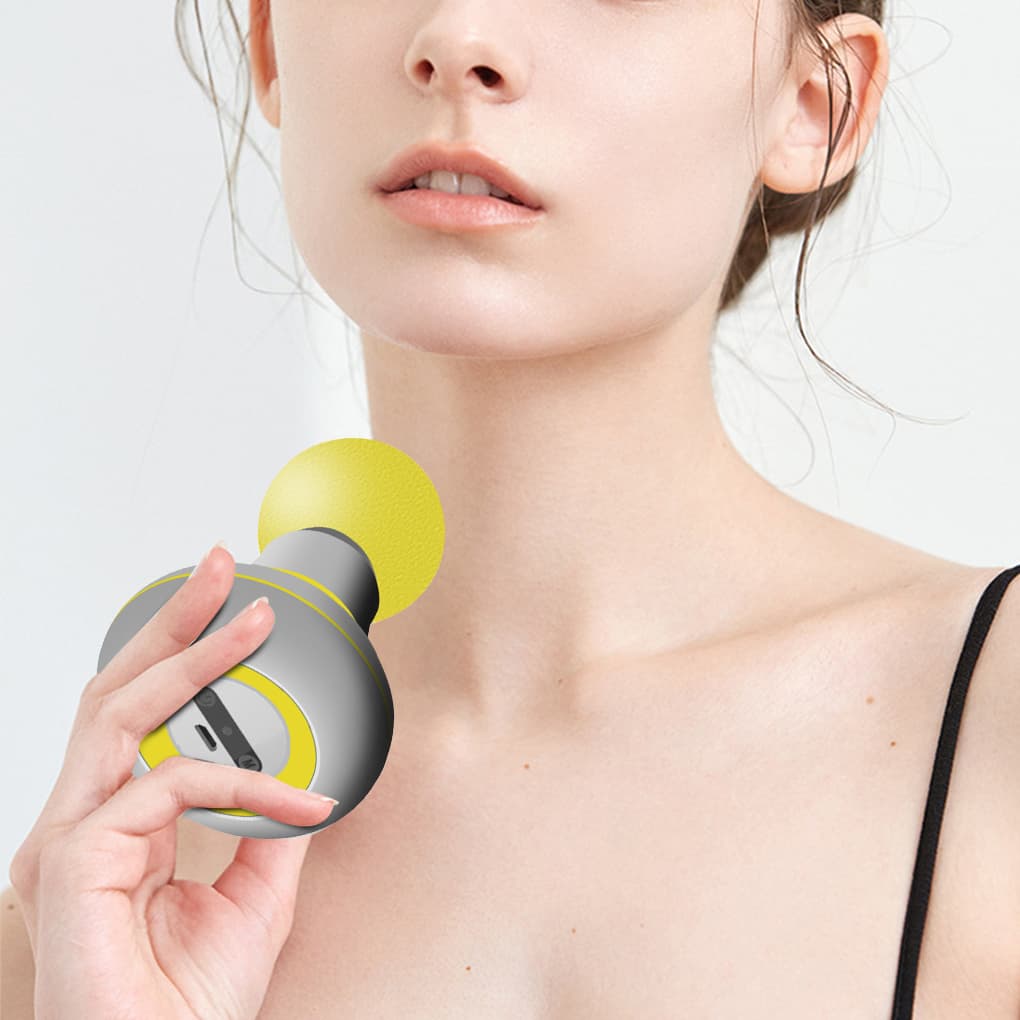 Muscle Massage Mini Pocket Electric Fascia Massage Back Neck Massager Gun For Body Deep Relief Pain Slimming Fascial Tool 10