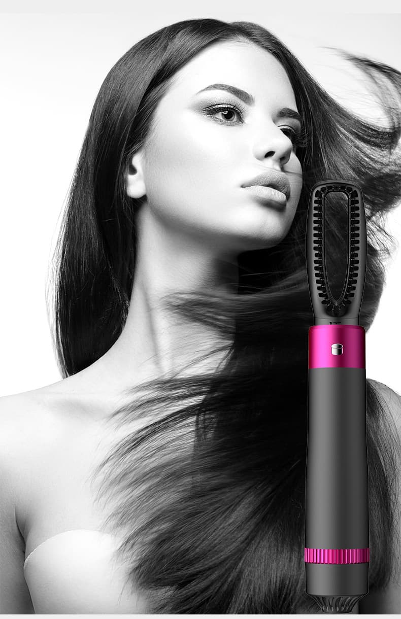 Professional 5 In 1 Hair Dryer Brush Dryer And Straightening Brush Electric Hair Styling Tool Automatic Hair Curler Beauty Supplies Gadgets 8