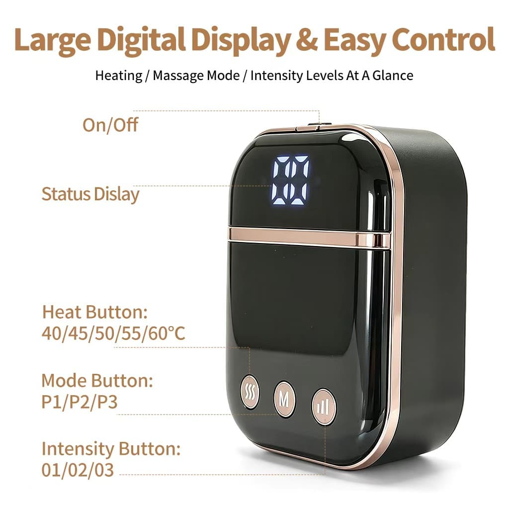 Portable Air Compression Foot Massager With Heat Cordless Foot And Ankle Compression Boots, Recovery For Edema, Plantar Fasciitis, Ideal Gift For Men Women