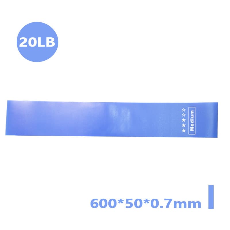 TPE Gradient Blue Yoga Squat Hip Resistance Band 11