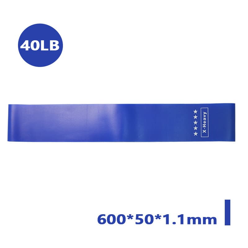 TPE Gradient Blue Yoga Squat Hip Resistance Band 8