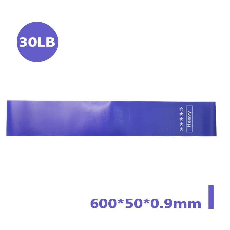 TPE Gradient Blue Yoga Squat Hip Resistance Band 9